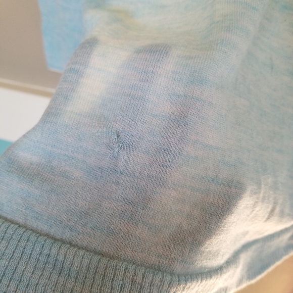 Talbots embroidered merino wool sweater tunic cowl neck - Picture 5 of 6